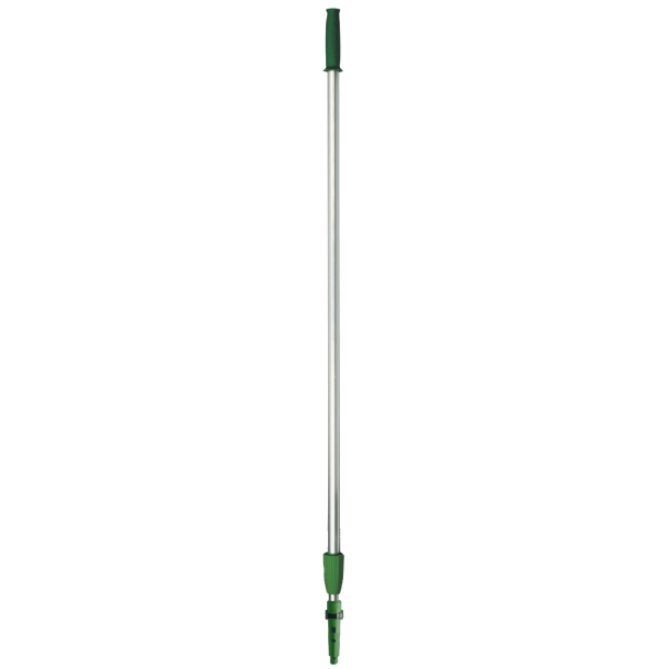 Teleskopskaft med gevind og klik, Unger OptiLoc, grn, aluminium/plast, 310-600 cm