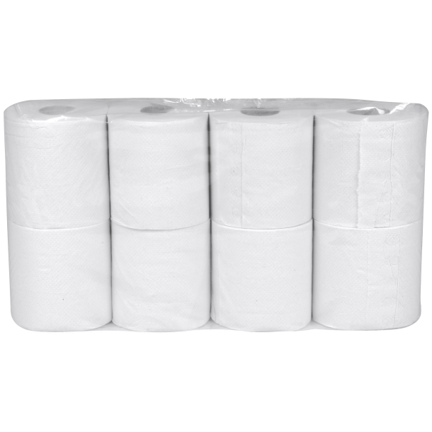 Toiletpapir, neutral, 2-lags, 34,7m x 9,8cm, 10,5cm, hvid, blandingsfibre (1 pk. af 8 ruller)