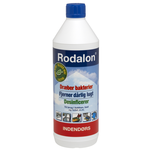 Overfladedesinfektion, Rodalon, 1000 ml, 2% Kvartnre Amoniumforbindelser