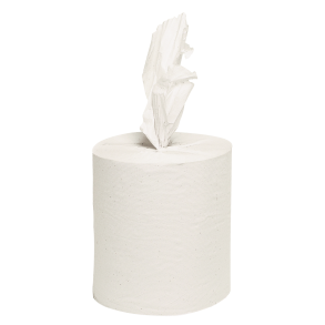 Hndklderulle, neutral, 1-lags, Midi, 300m x 20cm, 20cm, hvid, 100% genbrugspapir, uden hylse