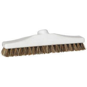 Gulvskrubbe, Vikan, hvid, PP/bassine/tr, 30 cm, stive brstehr