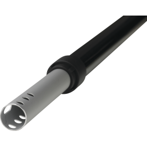 Teleskopskaft med klik, Vikan, sort, aluminium/PE, 90-160 cm